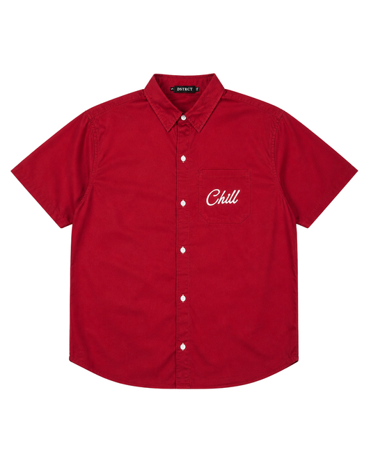 Take It Easy Short Sleeve Shirt | Burgandy