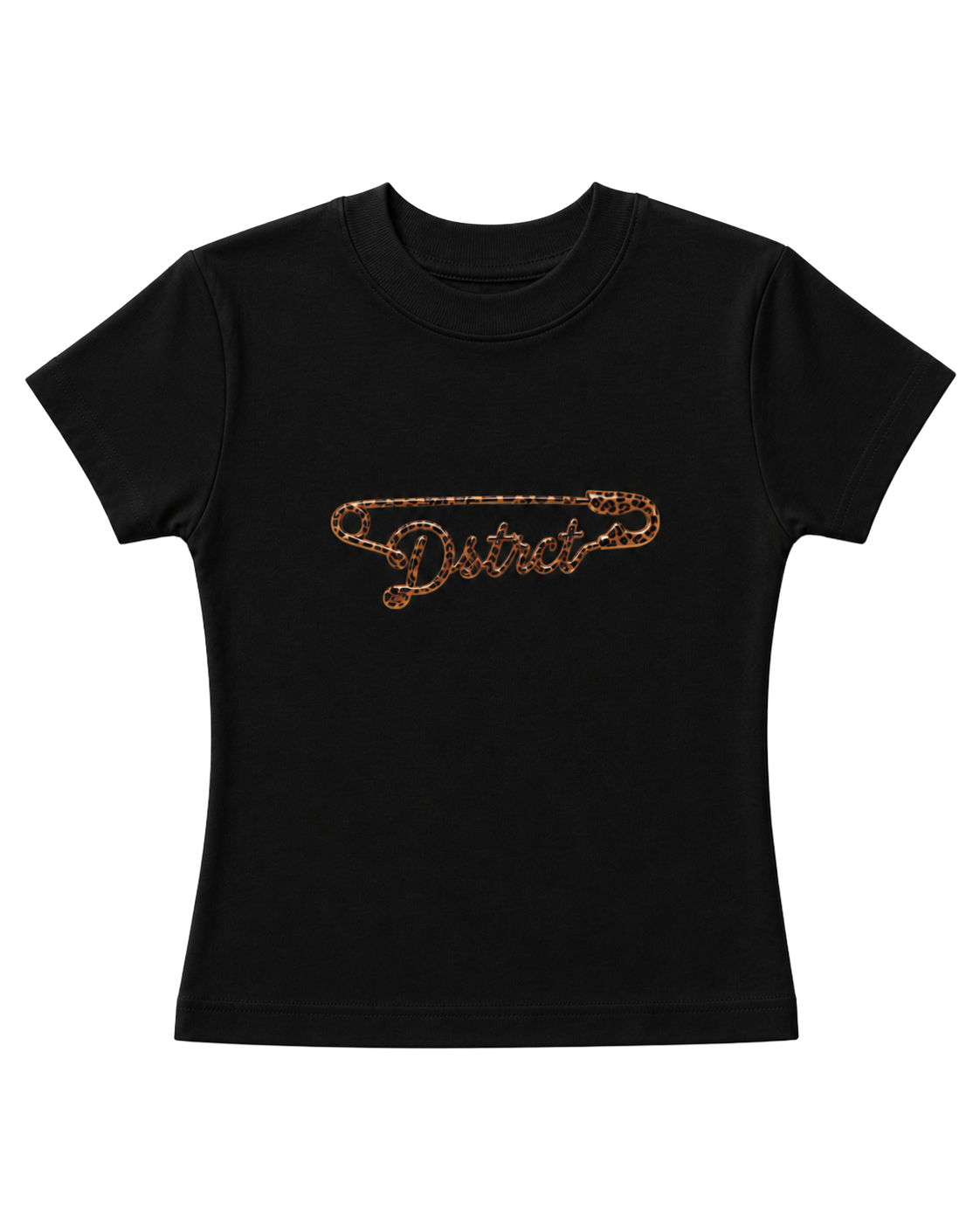 Tiger Pin Baby Tee – Black product view