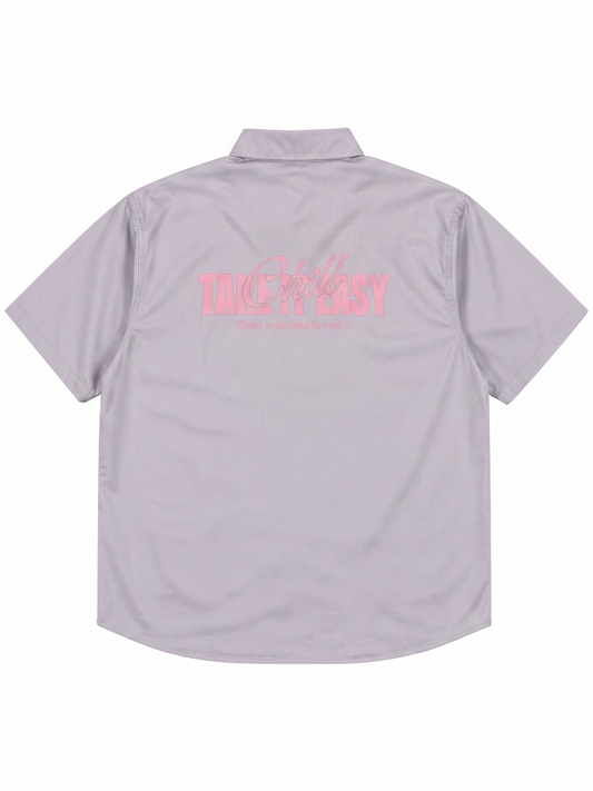 Take It Easy Short Sleeve Shirt | Grey